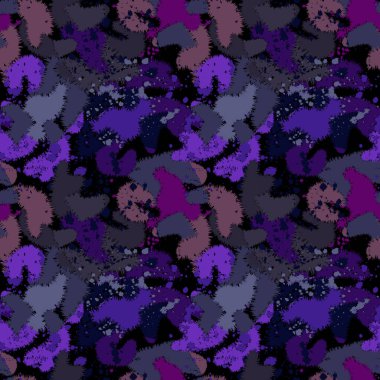 Soyut modern, pürüzsüz desenli, grunge noktalı ve kaotik şekilli.