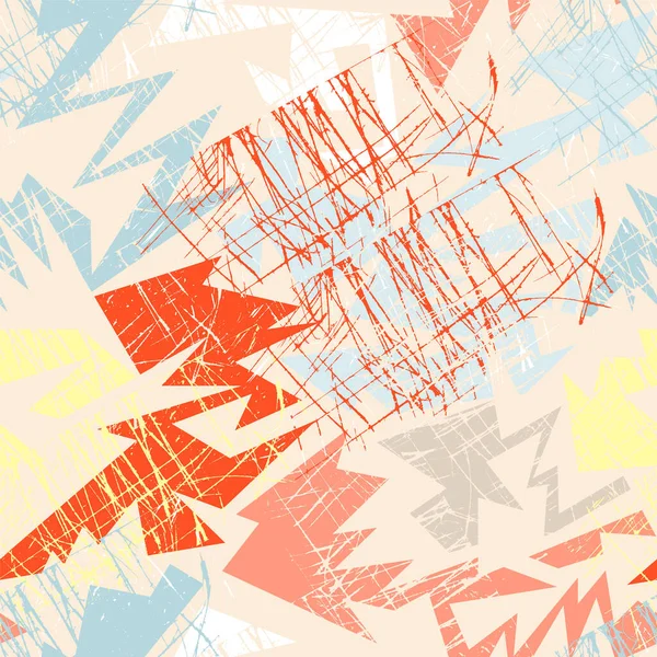 Motif Urbain Abstrait Sans Couture Avec Des Éléments Géométriques Incurvés — Image vectorielle