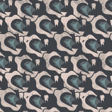  Kusursuz, soyut, alışılmadık desenler, elle çizilmiş benzersiz şekiller.