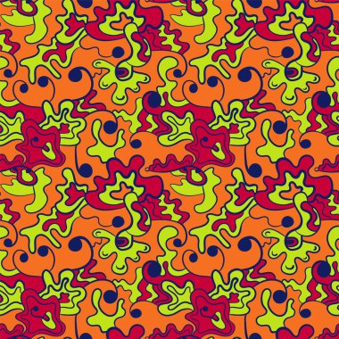 Elle çizilmiş doğa desenli kusursuz vektör dekoratif arkaplan 