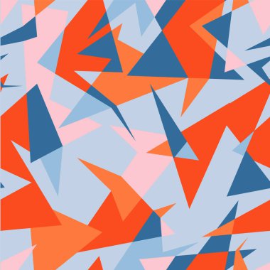  Soyut, pürüzsüz, kaotik üçgen geometri kalıbı 