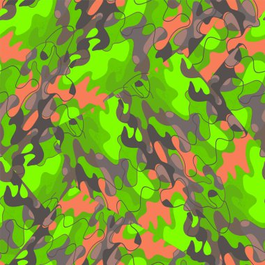  Kaotik dalga şekilleri ve grunge çizgileri olan kusursuz soyut kentsel desen