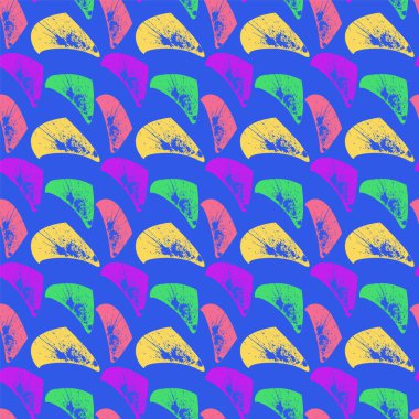  Shaotik şekilli ve grunge lekeli kusursuz soyut desen