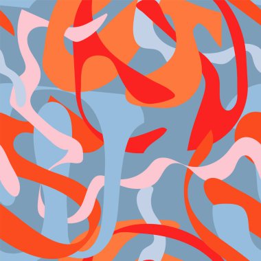 Kusursuz soyut kentsel desen, el çizimi dalga şekilleri. 