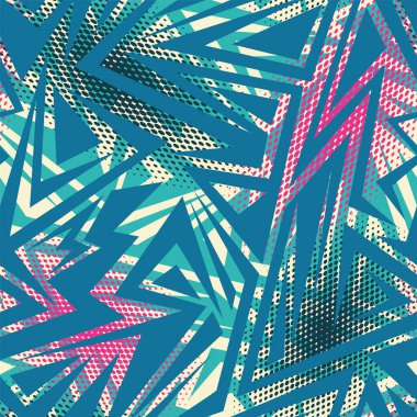 Kavisli geometri elemanları ve noktalarıyla soyut kentsel şablon