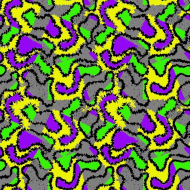  İzler, doku ve tekstil için dalga vektör şekilli kusursuz soyut desen