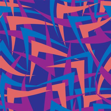  Kavisli geometri elementleri ile soyut ve pürüzsüz desen 