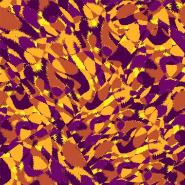 Soyut vektör renkli kaotik desenlere sahip kentsel kusursuz sanat eserleri