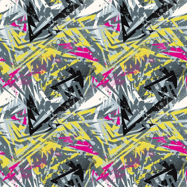  Eğri elementler ve grunge noktalarıyla kusursuz soyut kentsel desen