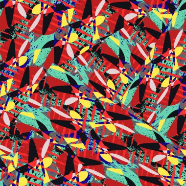 Alışılmadık renkli desenli, pürüzsüz şehir deseni