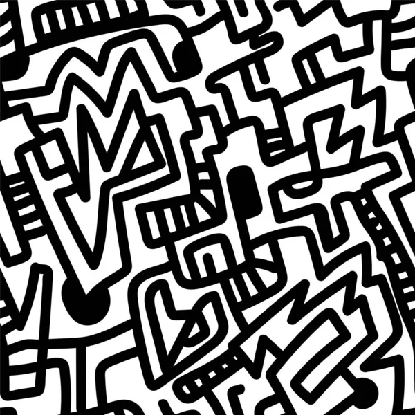  Aztek etnik soyut desenli kusursuz vektör çizimi