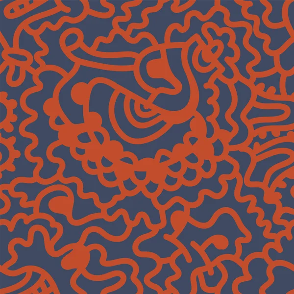 Безшовний Абстрактний Декоративний Візерунок Лінії Хвилі — стоковий вектор