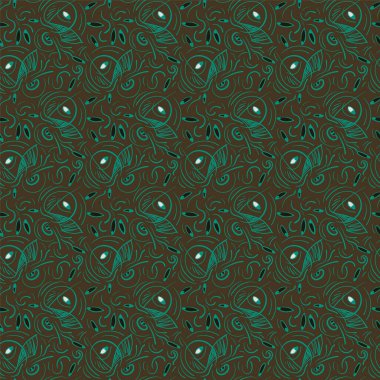 Soyut renkli olağandışı el çizimi pürüzsüz desen