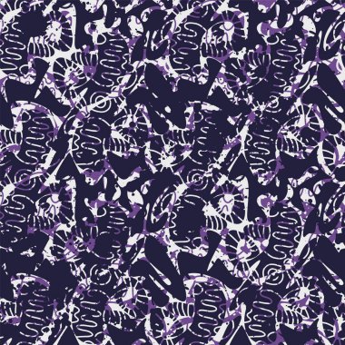 Dekoratif vektör desenli kusursuz soyut ve alışılmadık renkli sanat eserleri