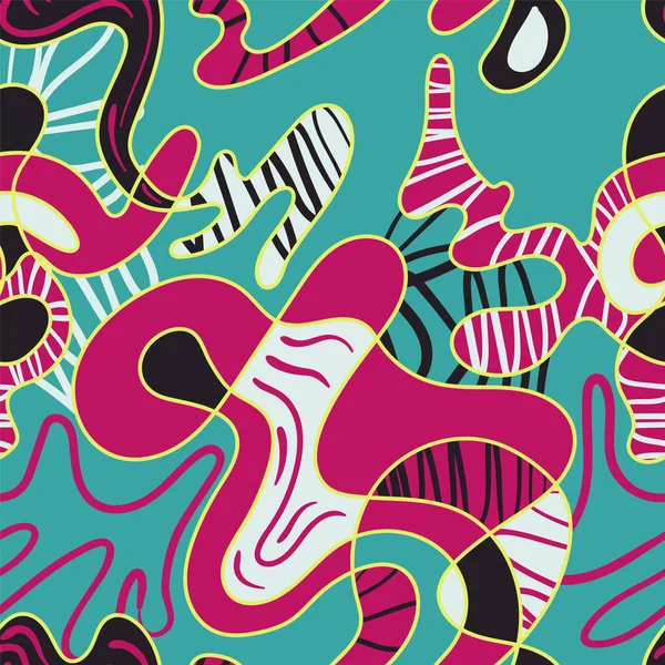Бесшовный Абстрактный Рисунок Ручной Работы Fot Текстуры Текстиля Принтов — стоковый вектор