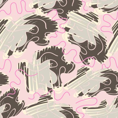  Kusursuz soyut el çizimi alışılmadık desen 