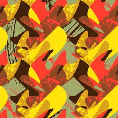  Dalga şekilli ve noktalı soyut renksiz devriye.