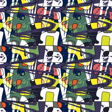 Sevimli desenleri olan kusursuz renkli sanat eserleri