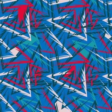 Eğimli elementlerle kusursuz benzersiz soyut geometri deseni