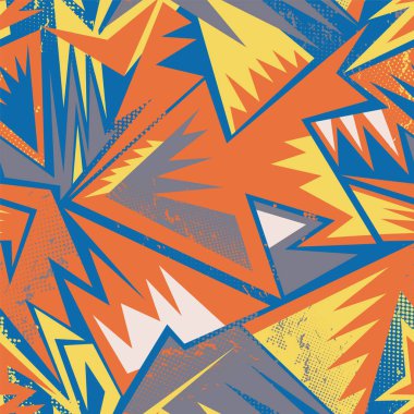  Kavisli geometri elemanları ve benekleri olan soyut, pürüzsüz bir şablon.