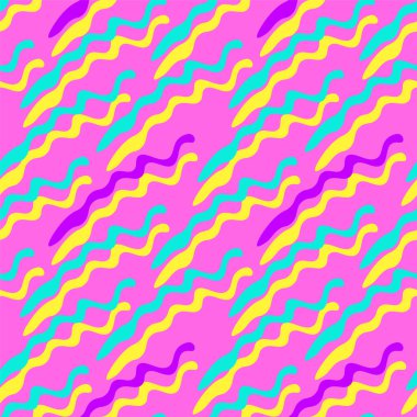  Dalgaların tekrarladığı şekillerle soyut ve pürüzsüz desen