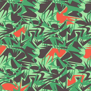  Düzensiz, soyut geometri kalıbı ve kaotik eğimli elementler.. 