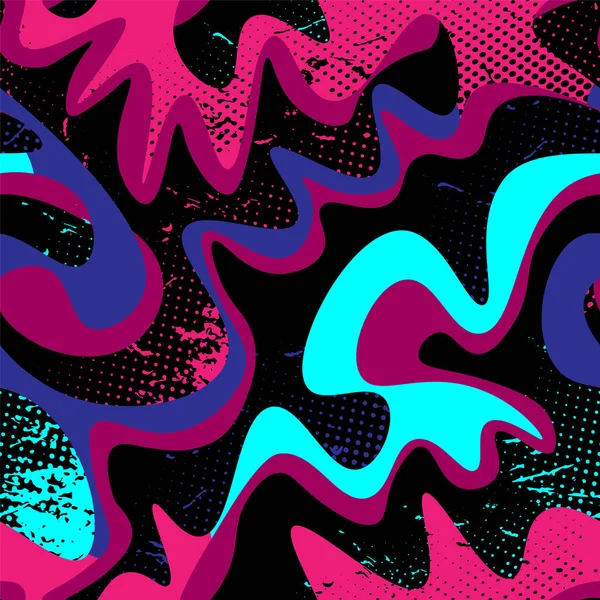  Kusursuz soyut desenler, grunge noktaları, dalga şekilleri