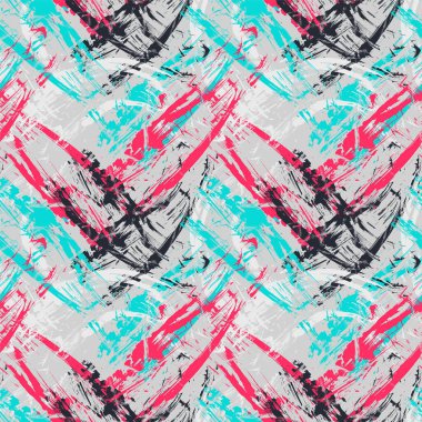  Kavisli grunge noktaları olan kusursuz soyut kentsel desen