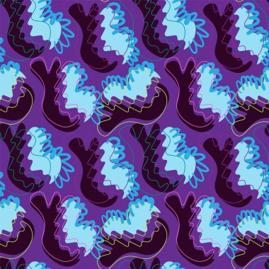  Kusursuz soyut dekoratif benzersiz desen