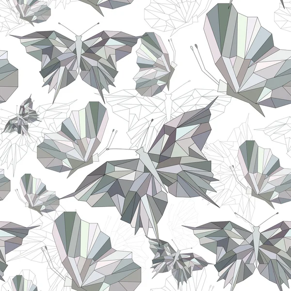 Kelebek. Geometrik şekiller schematical görüntü. Gerekçesiyle. Seamless modeli