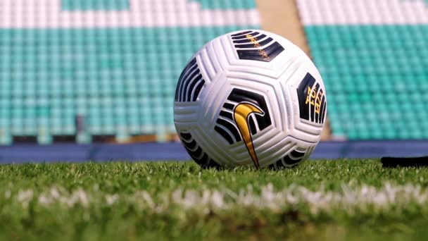 Poltava Ukraine April 2021 Soccer Ball Ukrainian Football Championship Match — Stock Video