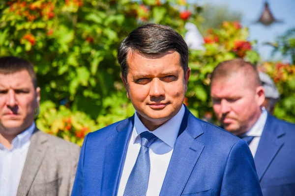 Velyki Sorochyntsi Augustus 2021 Oekraïense Politicus Als Voorzitter Van Verchovna — Stockfoto