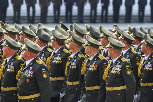 Kyiv Ukraine August 2021 Ukrainian Military Military Parade Occasion 30Th — Stock Photo, Image