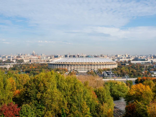 Russland Moskau September 2020 Herbst Blick Auf Luschniki Sportkomplex Moskau — Stockfoto
