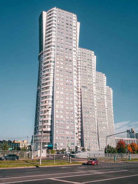 Moscou Russie Septembre 2020 Immeuble Moderne Plusieurs Étages Dans Nord — Photo