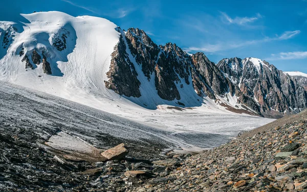Panoramic View Glacier High Altitude Plateau — Stock Photo, Image