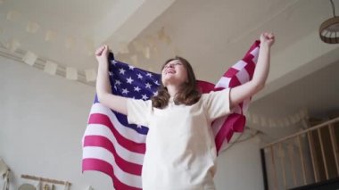 4 Temmuz. Amerika 'nın ulusal sembolü. Vatansever Amerikan vatandaşı