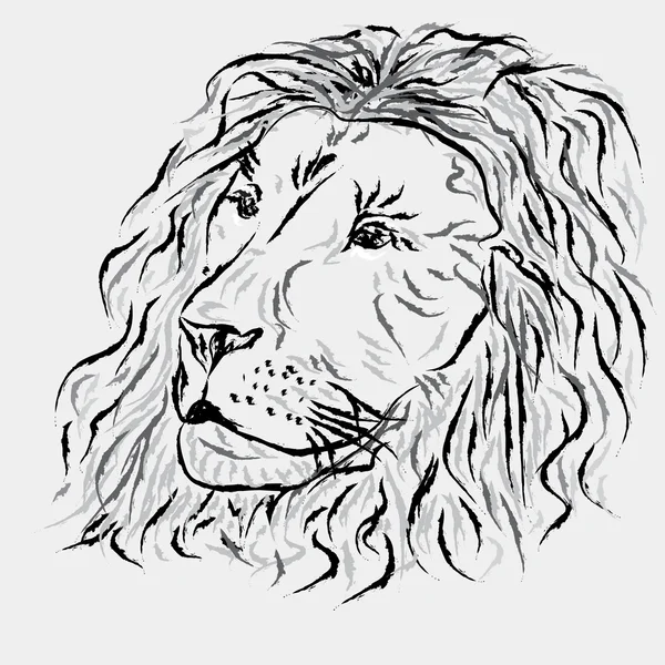 Résumé Lion stylisé — Image vectorielle