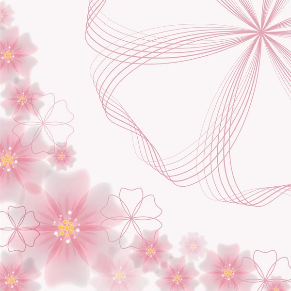 Asimetrik çiçek arka plan