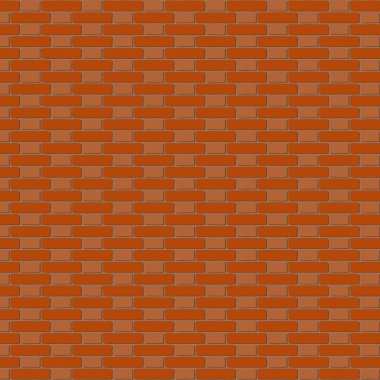 Kırmızı brickwall arka plan - vektör çizim. Flaman bond.