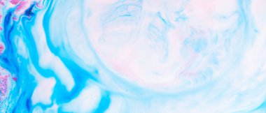 Soyut mürekkep tasarımı şablonu karışık doku arkaplanı. Mavi soyut doku. Çok renkli sıvı mermer deseni. Sıvı Sanat