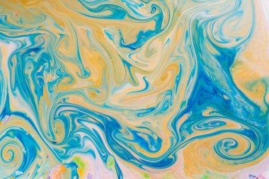 Akışkan sanat deseni. Soyut mürekkep karışımı. Psikedelik çok renkli arkaplan