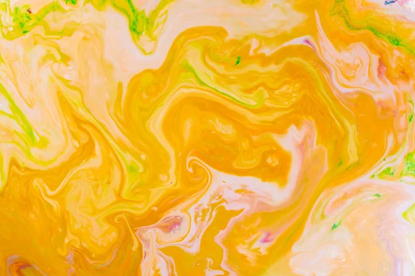 Fluid Art Абстрактне Розмите Забарвлення Індійський Візерунок Яскраві Кольори Жовтої — стокове фото