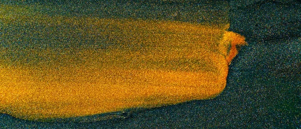 Абстрактний Золотий Фон Штрихи Золотої Фарби Зеленому Тлі Золотий Блискучий — стокове фото