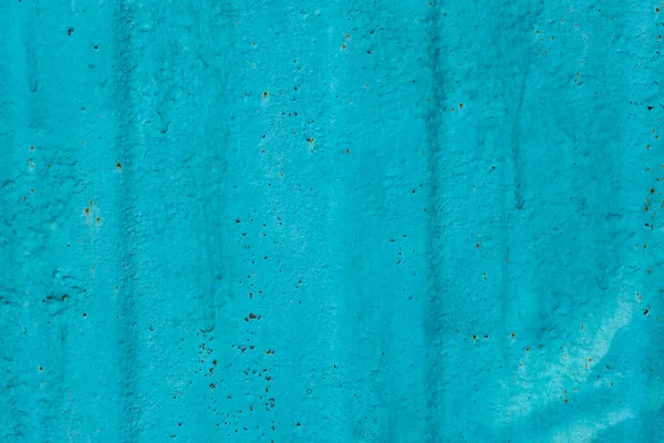 Texture Vieux Métal Peint Fissuré Fond Abstrait Surface Turquoise Peinte — Photo