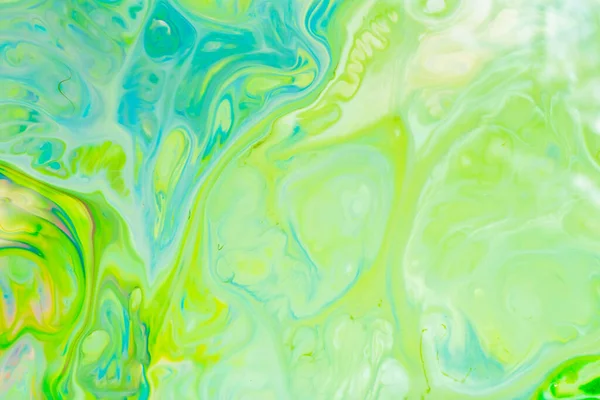 Fondo Arte Fluido Verde Patrón Abstracto Líquido Con Verde Ovni — Foto de Stock