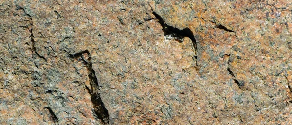 Granitoberfläche Textur Aus Granitstein Rissige Natursteinoberfläche Kopierraum — Stockfoto