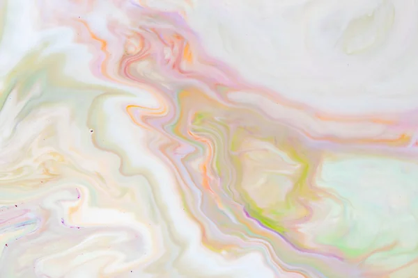 Vätskekonsistens Bakgrund Med Abstrakt Blandning Färg Effekt Abstrakt Flerfärgad Marmor — Stockfoto