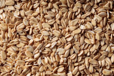 Çiğ Yulaf Ezmesi Dokuları Sağlıklı Kahvaltı İçindekiler Yakın Çekim