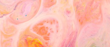 Pembe sarı ve krem rengi arka plan için yumuşak pastel soyut girdap deseni